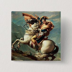 Napoleon, der die Alpen überquert Button