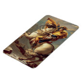 Napoleon, der die Alpen überquert, Jacques-Louis D Magnet (Linke Seite)