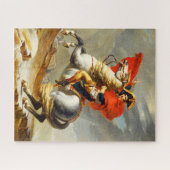 Napoleon, der die Alpen überquert, Jacques Louis D Puzzle (Horizontal)