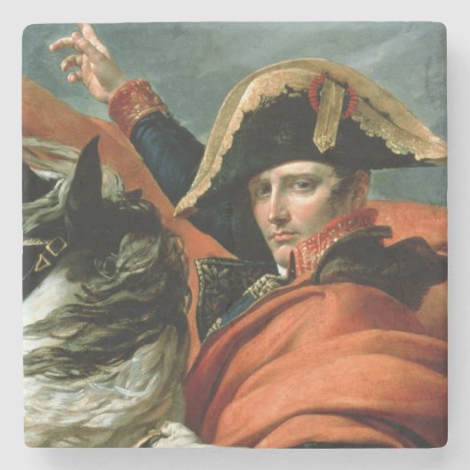 Napoleon, der die Alpen überquert Steinuntersetzer (Vorderseite)