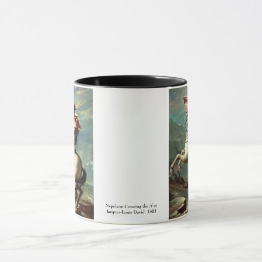 Napoleon, der die Alpen überquert Tasse (Zentrum)