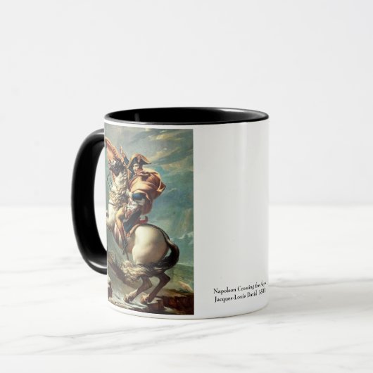 Napoleon, der die Alpen überquert Tasse (Vorderseite Links)