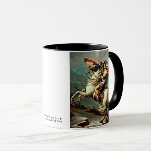 Napoleon, der die Alpen überquert Tasse (VorderseiteRechts)