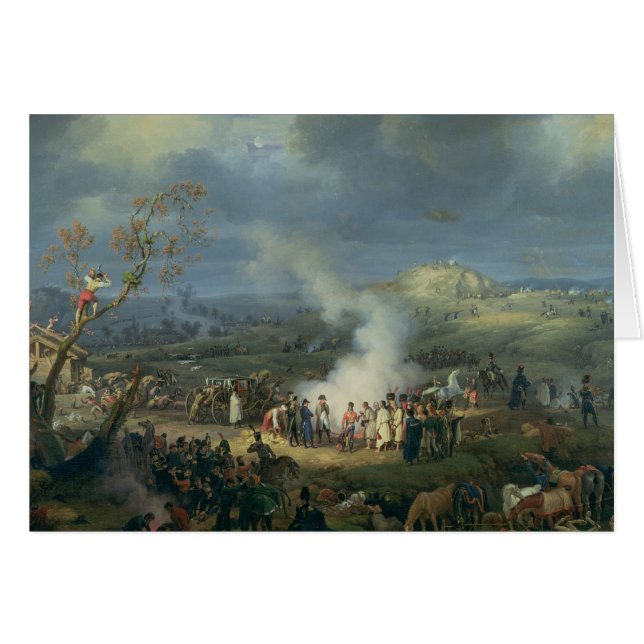 Napoleon, der ein Nachtlager besucht (Vorderseite (Horizontal))