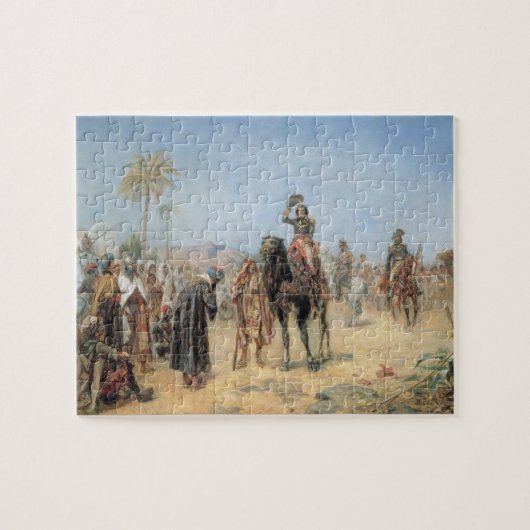 Napoleon, der in einer Ägypter-Oase ankommt (Öl Puzzle (Horizontal)