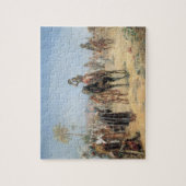 Napoleon, der in einer Ägypter-Oase ankommt (Öl Puzzle (Vertikal)