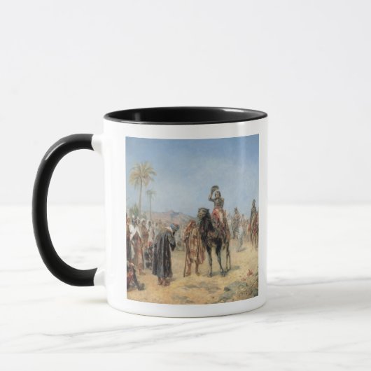 Napoleon, der in einer Ägypter-Oase ankommt (Öl Tasse (Links)