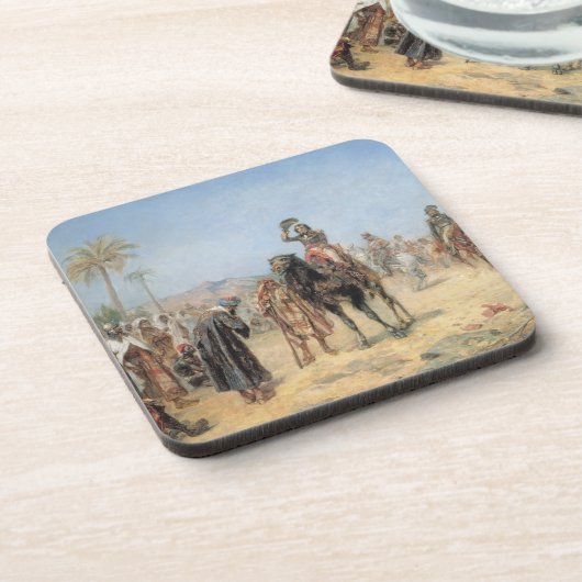 Napoleon, der in einer Ägypter-Oase ankommt (Öl Untersetzer (Linke Seite)