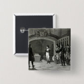 Napoleon, der vor dem Grab meditiert Button (Vorne & Hinten)