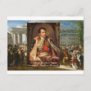 Napoleon "Dummheit Politik" Zitat Geschenke T-Shir Postkarte