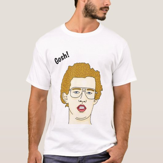 Napoleon-Dynamitt-stück, Cartoonkopf, Zitatfilm T-Shirt (Vorderseite)