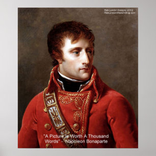 Napoleon "Ein Bild sagt mehr als tausend Worte" Po Poster