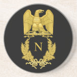 Napoleon Emblem Getränkeuntersetzer<br><div class="desc">Napoleonisches Emblem. Das Bild wird Sodacan zugeschrieben.</div>