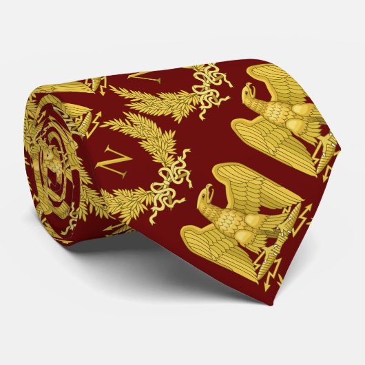 Napoleon Emblem Krawatte (Gerollt)