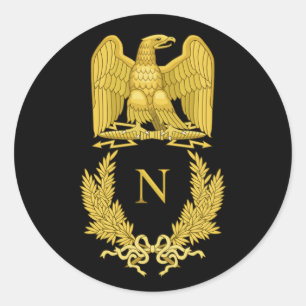 Napoleon Emblem Runder Aufkleber