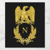 Napoleon Emblem Weinetikett (Einzelnes Label)