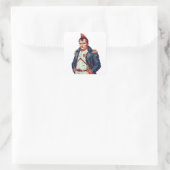 Napoleon Flaschenöffner Quadratischer Aufkleber (Tasche)