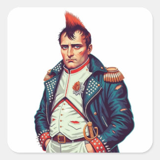 Napoleon Flaschenöffner Quadratischer Aufkleber