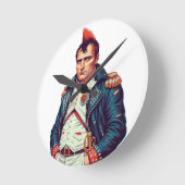 Napoleon Flaschenöffner Runde Wanduhr (Winkel)