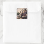 Napoleon gekrönt von der Zeit, vor 1833 Quadratischer Aufkleber (Tasche)