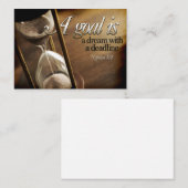 Napoleon Hill Inspiration Zitat "Ein Ziel" Mitteilungskarte (Vorne/Hinten)