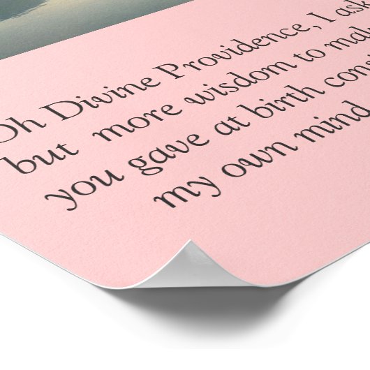 Napoleon Hill Magic Prayer Poster (Ecke)