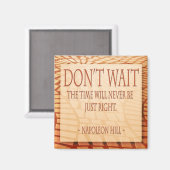Napoleon Hill Quotes Magnet (Vorderseite/Rückseite)