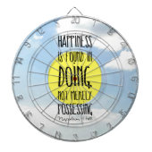 Napoleon-Hügelzitat, "Glück wird gefunden beim Dartscheibe (vorne)