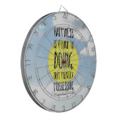 Napoleon-Hügelzitat, "Glück wird gefunden beim Dartscheibe (Vorderseite Links)