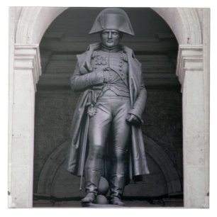 Napoleon I (1769-1821) in einem Übermantel, Fliese