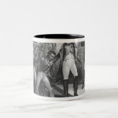 Napoleon I ankommend beim Tuileries Zweifarbige Tasse (Mittel)