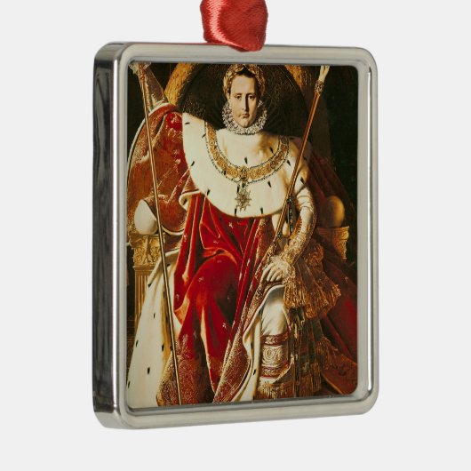 Napoleon I. auf dem Kaiserlichen Thron, 1806 Silbernes Ornament (Rechts)