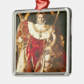 Napoleon I. auf dem Kaiserlichen Thron, 1806 Silbernes Ornament (Links)