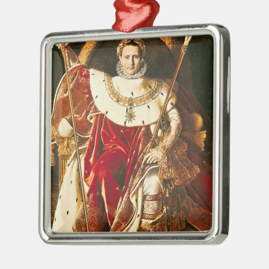 Napoleon I. auf dem Kaiserlichen Thron, 1806 Silbernes Ornament (Links)