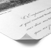 Napoleon I auf der Insel St. Helena Poster (Ecke)