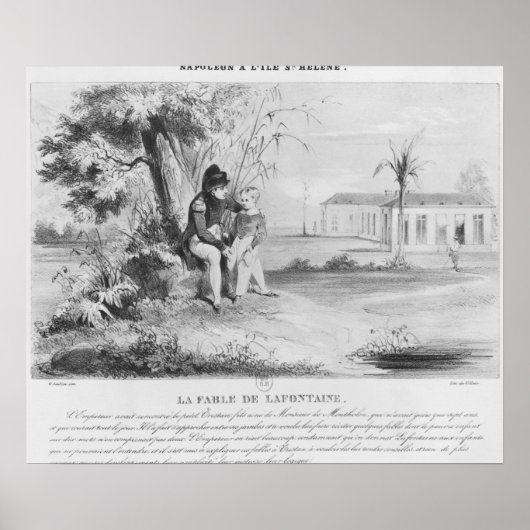 Napoleon I auf der Insel St. Helena Poster (Vorne)