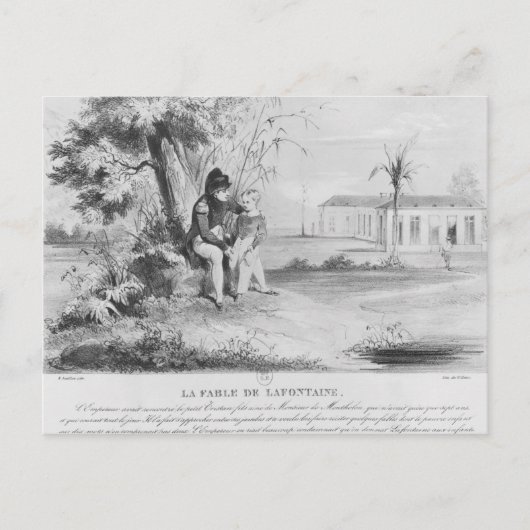 Napoleon I auf der Insel St. Helena Postkarte (Vorderseite)