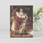 Napoleon I auf seinem Kaiserlichen Thron Einladung (Stehend Vorderseite)