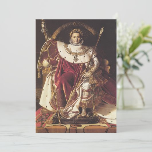 Napoleon I auf seinem Kaiserlichen Thron Einladung (Stehend Vorderseite)
