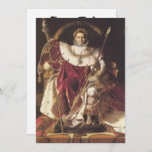 Napoleon I auf seinem Kaiserlichen Thron Einladung (Vorne/Hinten)