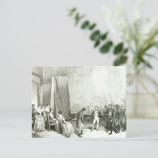 Napoleon I Besuchen Sie das Studio von David Postkarte (Stehend Vorderseite)