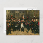 Napoleon I Bidding Abschied vom Kaiserlichen Postkarte (Vorne/Hinten)