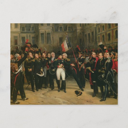 Napoleon I Bidding Abschied vom Kaiserlichen Postkarte (Vorderseite)