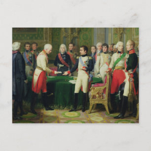 Napoleon I Empfang von Baron Vincent Postkarte