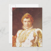 Napoleon I. in Coronation Robes, c.1804 Postkarte (Vorne/Hinten)