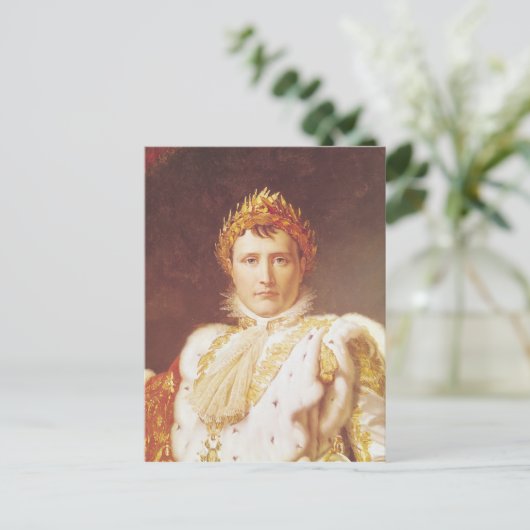 Napoleon I. in Coronation Robes, c.1804 Postkarte (Stehend Vorderseite)
