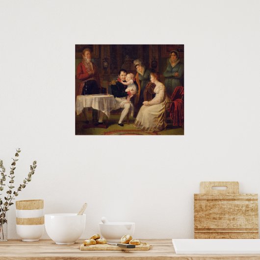 Napoleon I. Marie Louise und der König von Rom Poster (Küche)