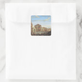 Napoleon I. Präsident einer Regatta in Venedig Quadratischer Aufkleber (Tasche)