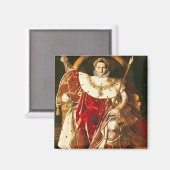 Napoleon I. über den Kaiserlichen Thron, 1806 Magnet (Vorderseite/Rückseite)