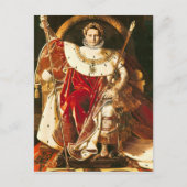 Napoleon I. über den Kaiserlichen Thron, 1806 Postkarte (Vorderseite)
